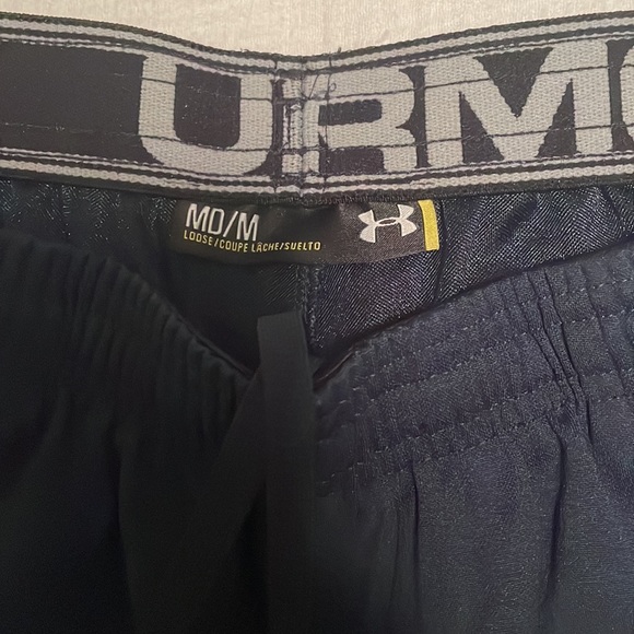 Navy UA Basketball shorts - Picture 2 of 3